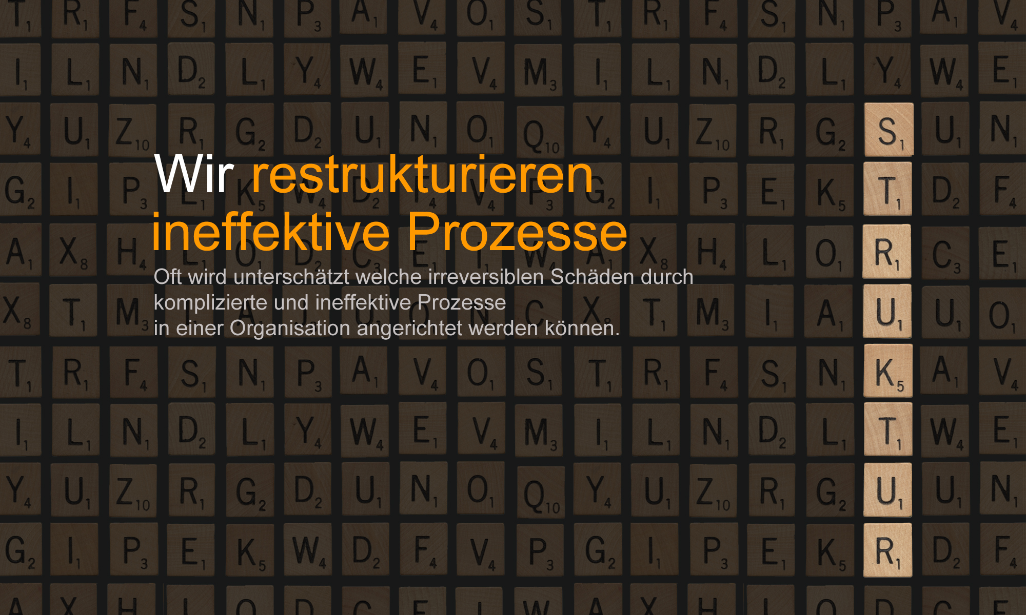 Wir restrukturieren ineffektive Prozesse